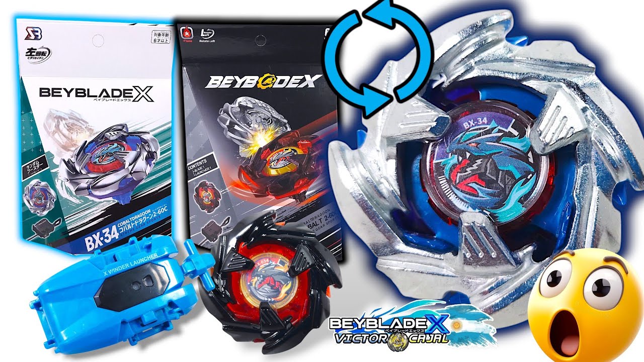 COBALT DRAGOON SB Y FLAME TIENEN GIRO IZQUIERDO Y DERECHO!😱 BEYBLADE X UNBOXING + RECOLOUR Y STRING!