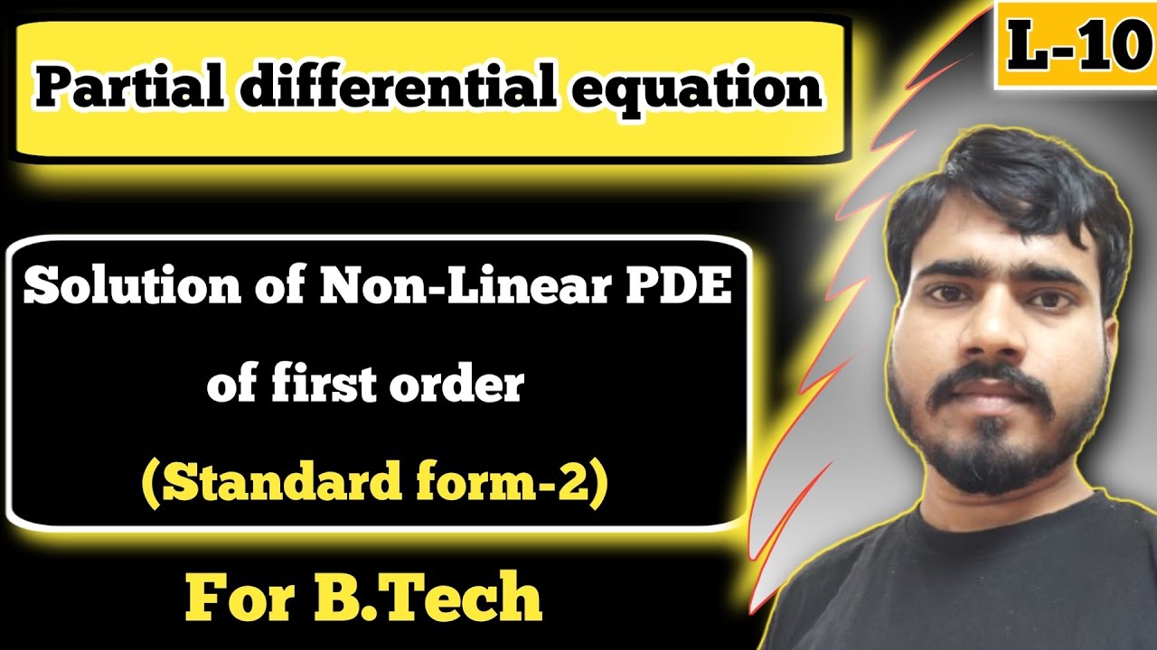Standard form - 2 | PDE