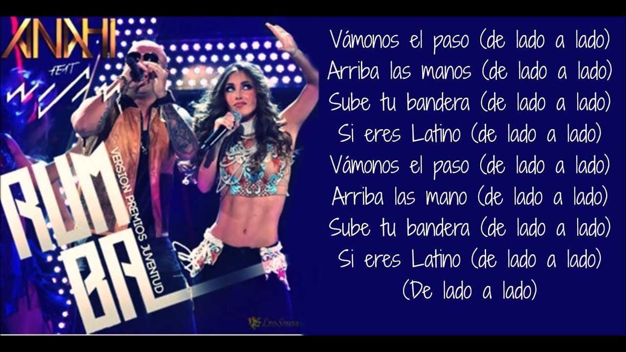 Rumba ft  Wisin (letra) Anahí