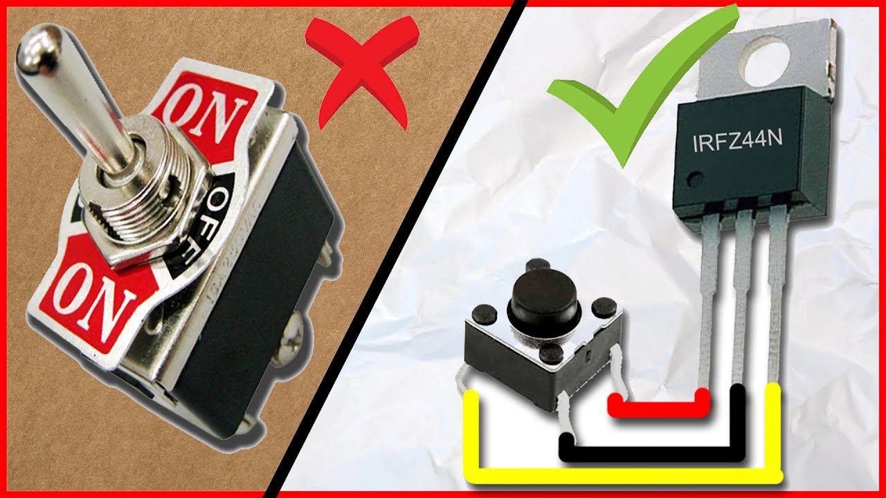 O interruptor mecânico é antigo! Circuito eletrônico 100% caseiro...