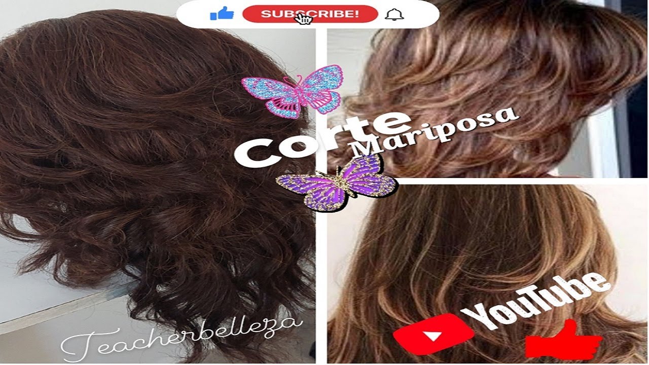 Corte mariposa / corte de cabello / Corte Desvanecido / corte fácil / teacher belleza