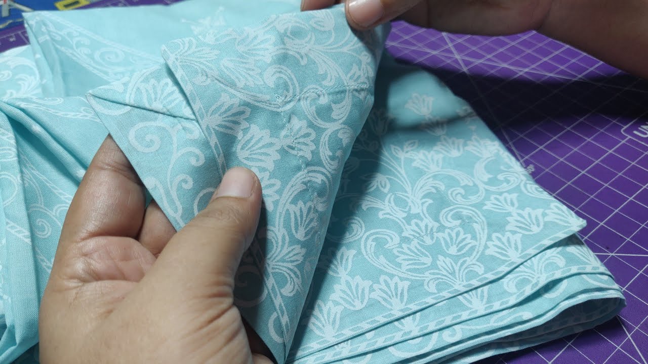 km fabric Sy Kesy trousers ki cutting kr skty || dupatta finishing #dressdesigning