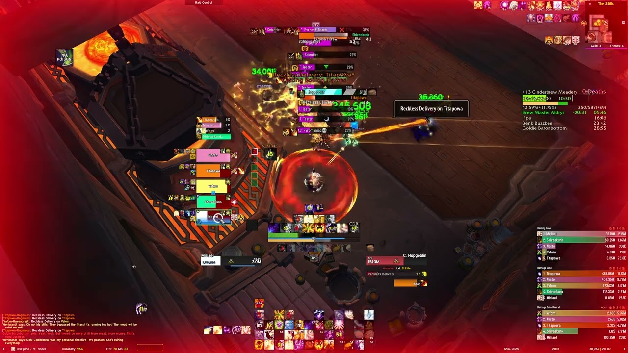 Cinderbrew Meadery +13 - Blizzard hates me T_T (watch 20:55) Disc Priest Mythic+