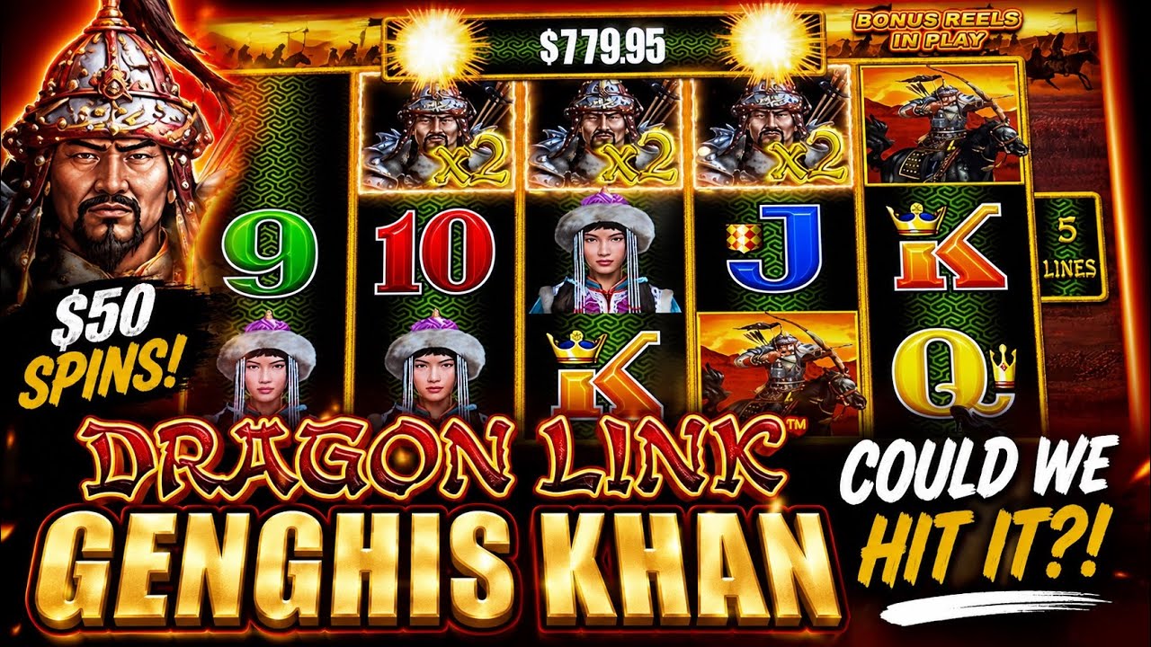 СПИНЫ по $50 в Dragon Link Genghis Khan&hellip; Джекпоты так и дразнили нас! 😱💰