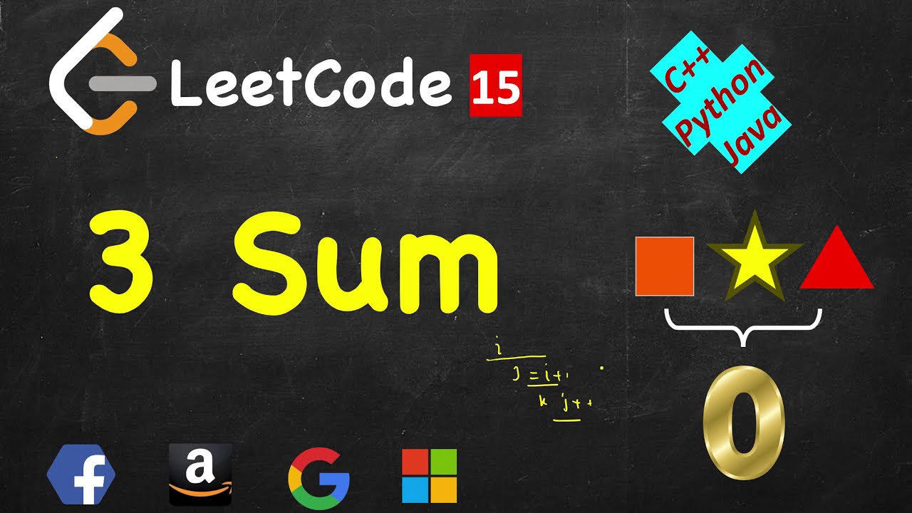 3Sum | LeetCode 15 | C++, Java, Python