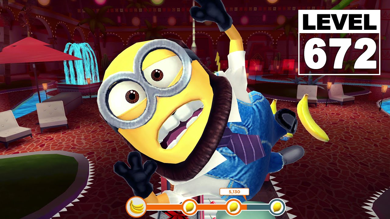Despicable Me: Minion Rush Eduardo's House Lvl 672 -Grandpa Minion collect 7K Bananas | UHD 4K 60FPS