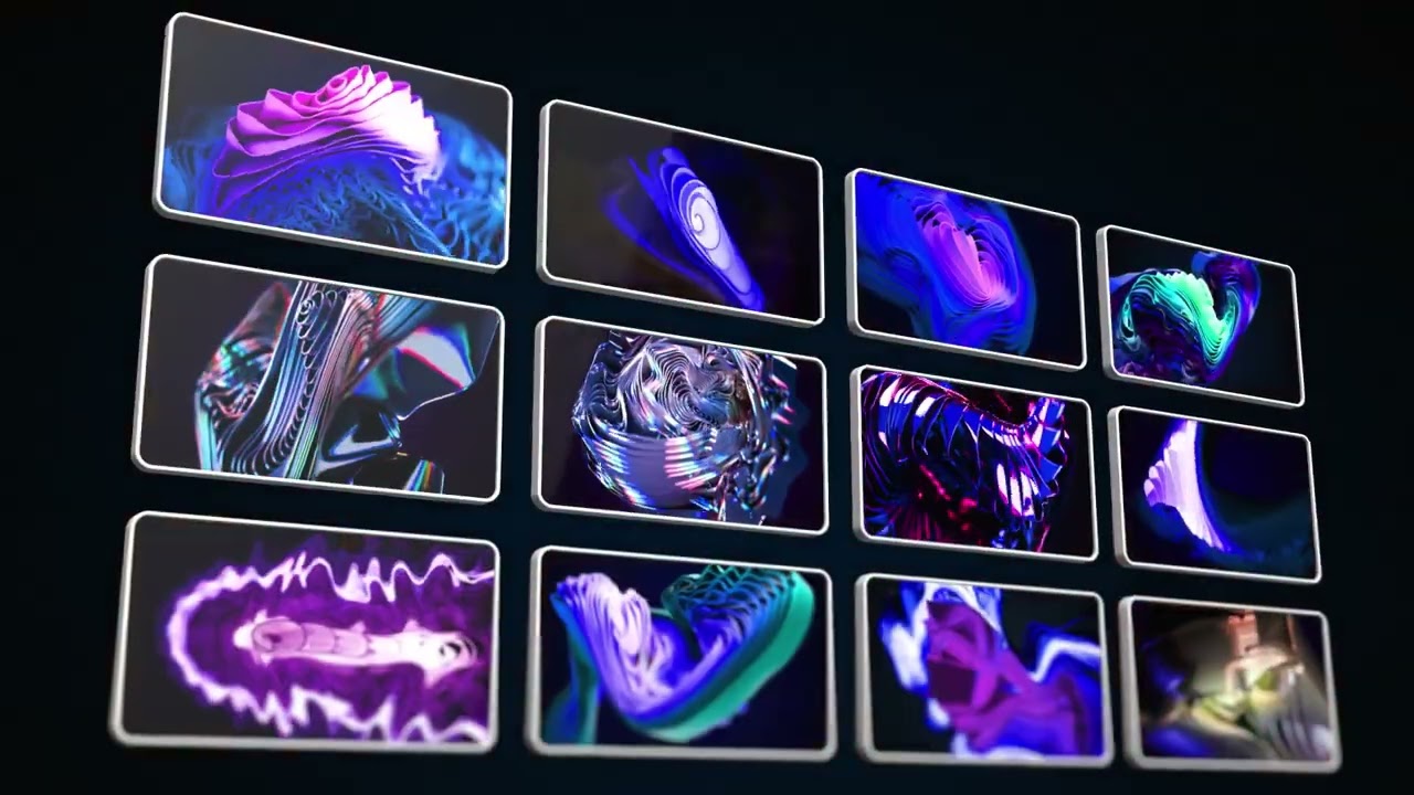 Color 3D Backgrounds - Elements | After Effect Template