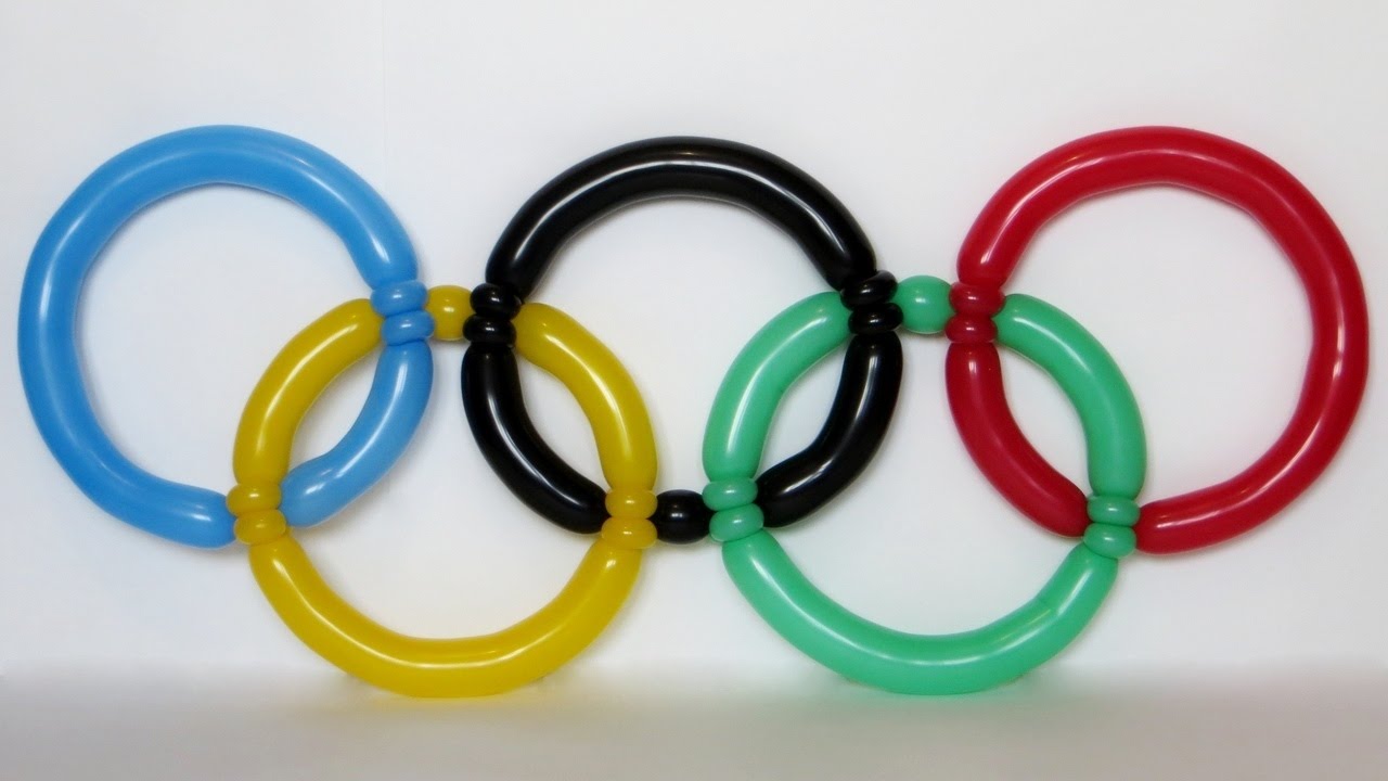Олимпийские кольца из шаров / the Olympic rings of balloons (Subtitles)