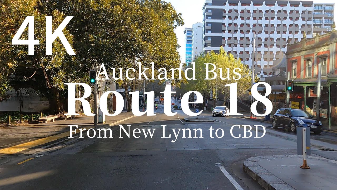 Auckland Bus Route 18 | Full 4K Journey Through the Heart of the City