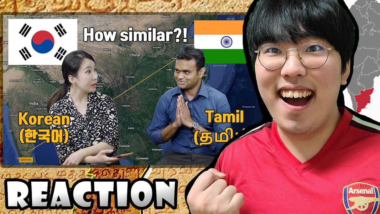 Korean Reacts To SIMILARITIES BETWEEN TAMIL & KOREAN LANGUAGE | Are They Related?
