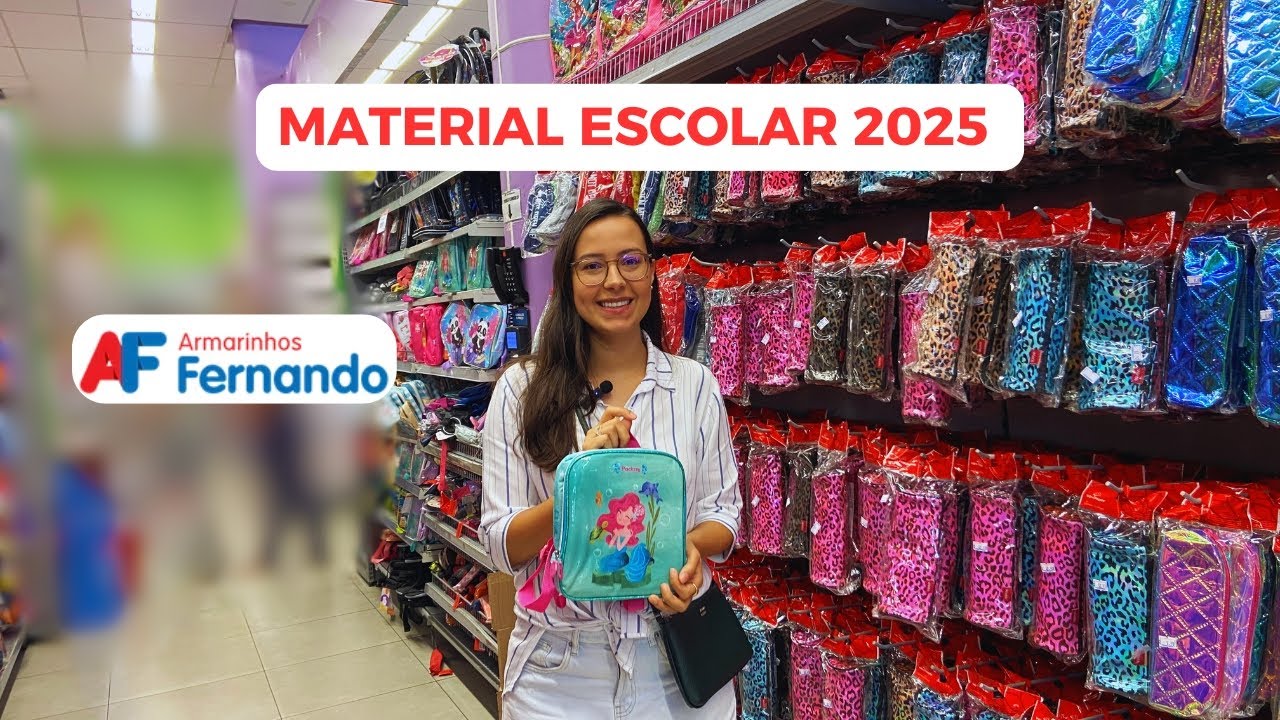 Material escolar 2025 | Tour no Armarinhos Fernando #materialescolar2025