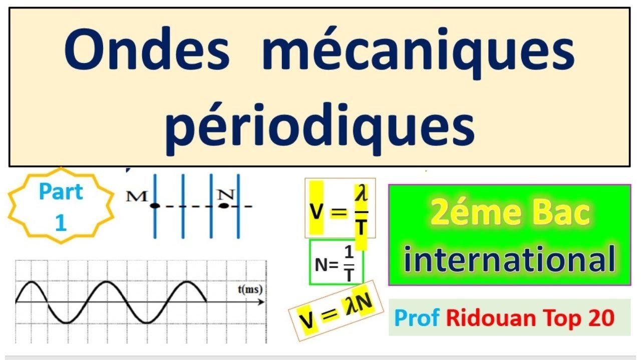 ondes mécaniques périodiques 2Bac PC_SVT_SM partie 1