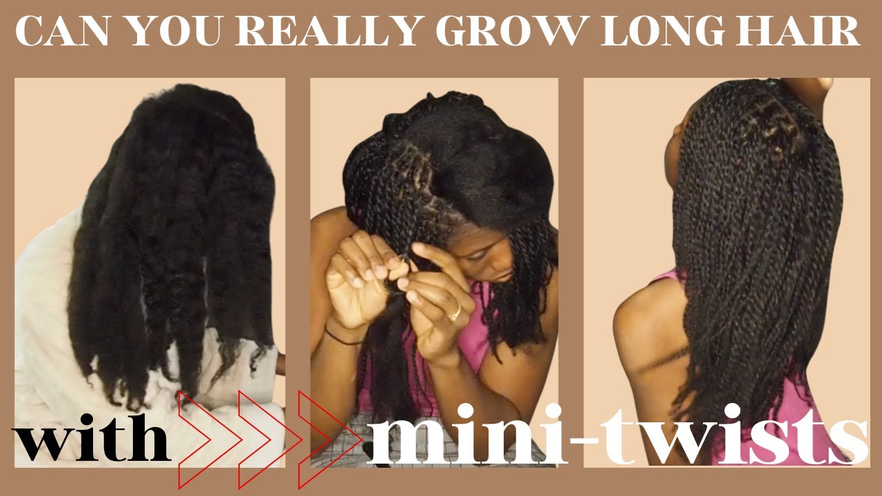 I Grew my Waist-Length Natural Hair with Mini-Twists