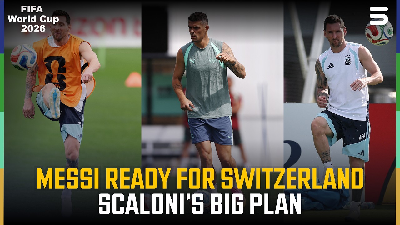 Argentina entrena para Suiza | Messi observa la preparaci&oacute;n | ZO1A