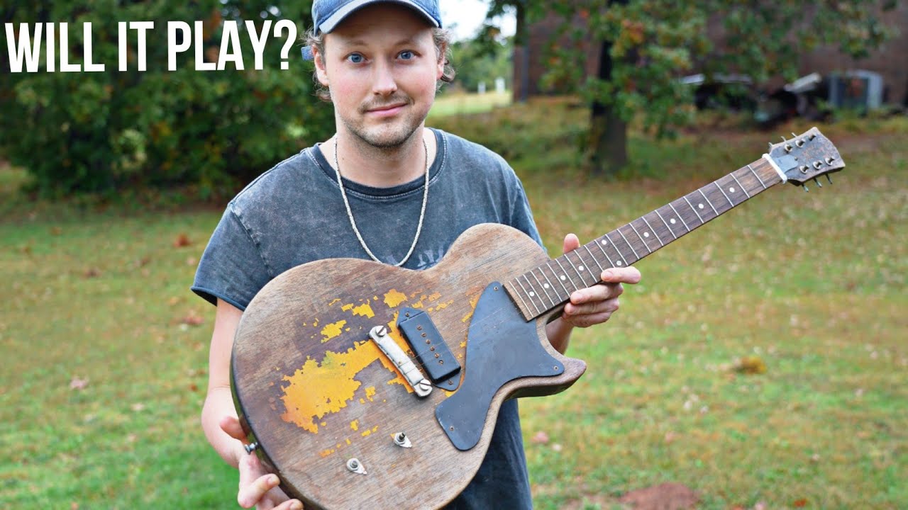 Гитара Gibson BARNFIND 1950-х годов в худшем состоянии, которое я когда-либо видел.