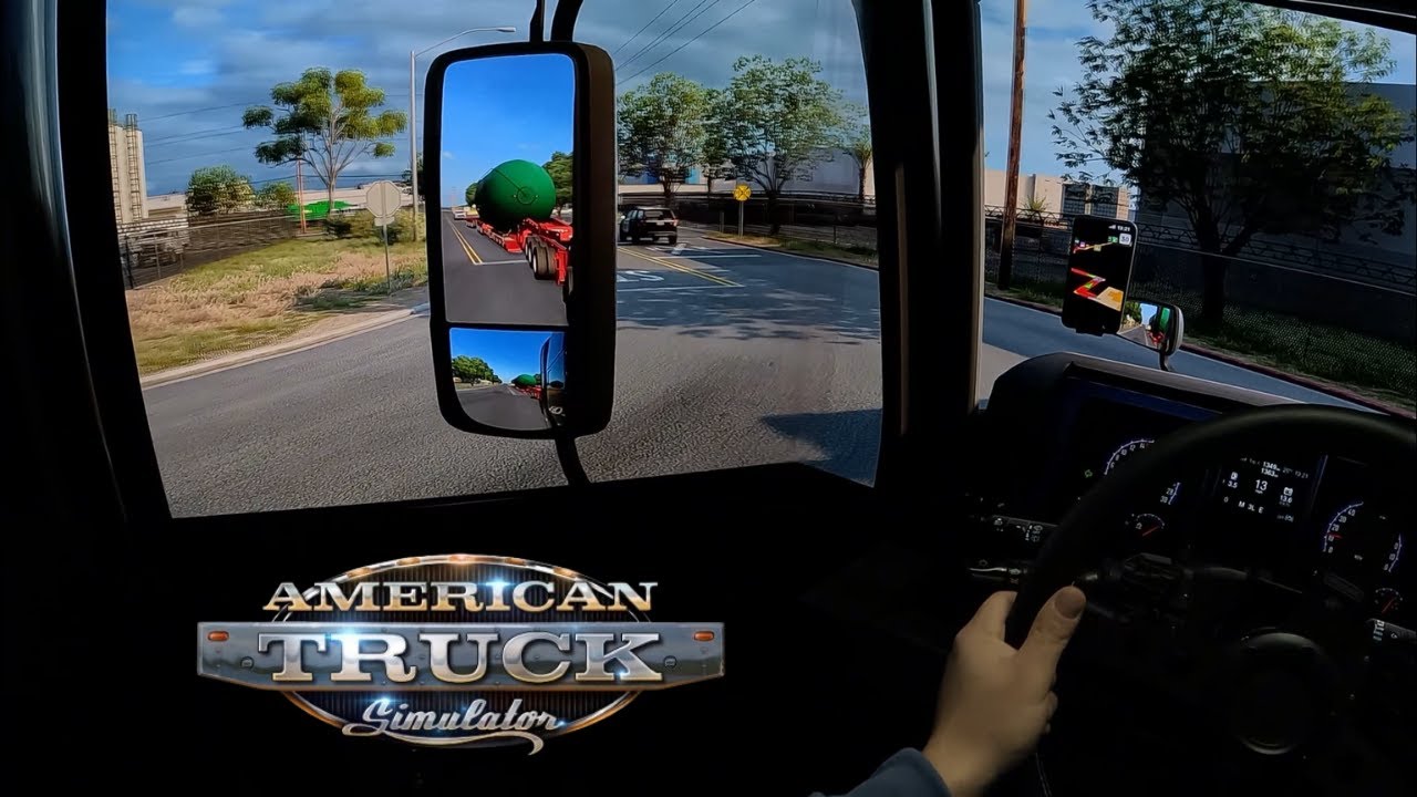 American Truck Simulator| Big Cargo across California #ats #americantrucksimulator #scssoftware