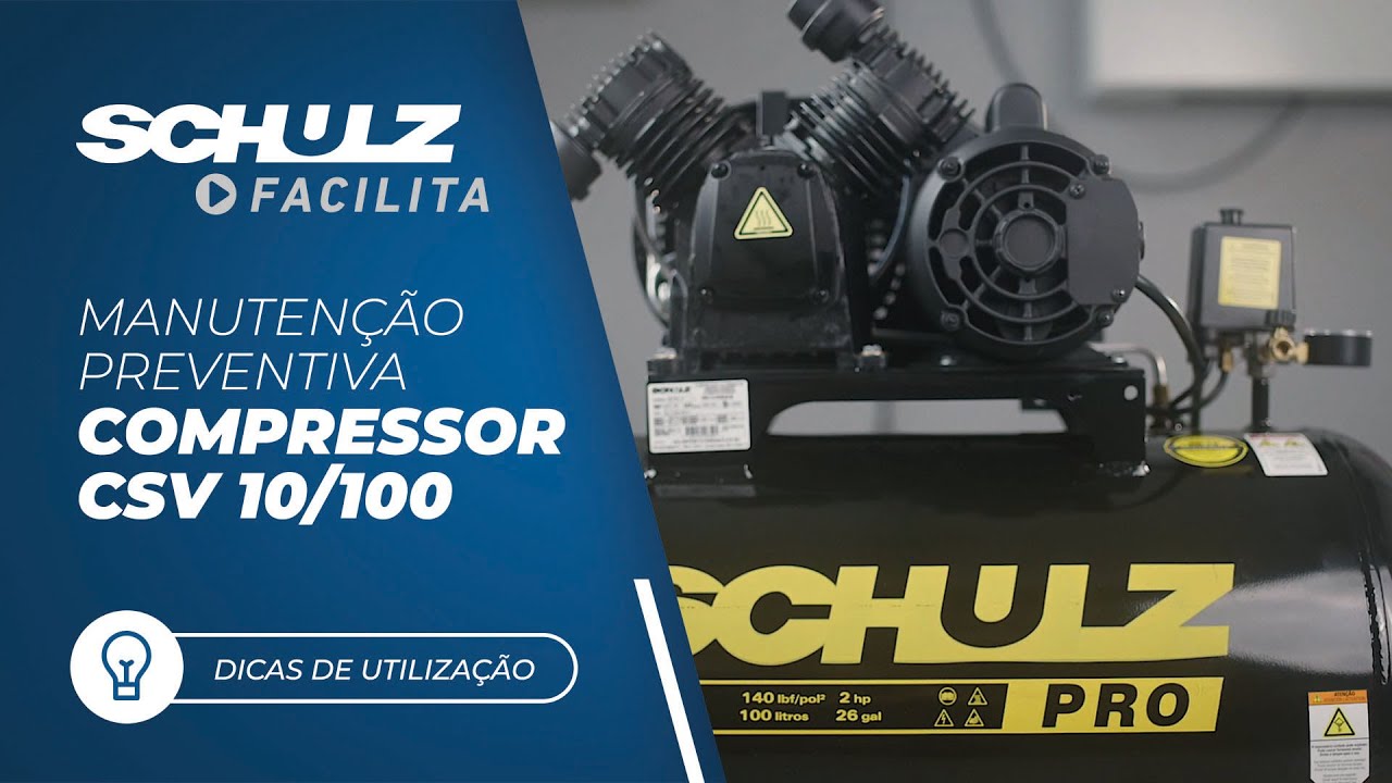 Como fazer a manutenção preventiva do Compressor CSV 10/100 PRO