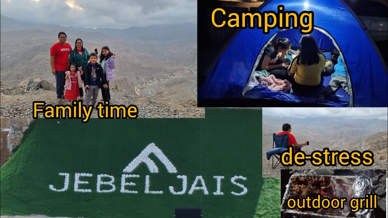 Let's go camping UAE | Camping at Jebel Jais | Outdoor Grill while Camping | Family friendly spot|