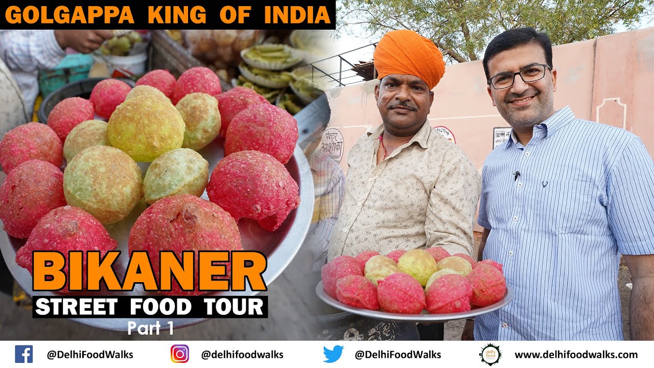 121 Golgappa King of India | केसरिया Street Food tour of Bikaner +  Chhata & Soda + kadhi Pichka
