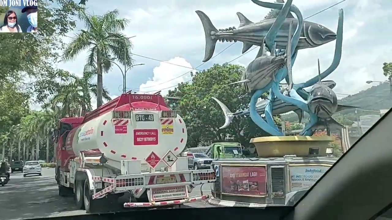Kota Bitung Sulawesi Utara terkenal dengan Kota Cakalang penghasill Ikan, Suasana Pusat Kota Bitung