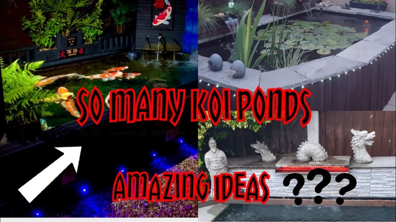 ***Идеи самодельных прудов для карпов кои со всего мира***
