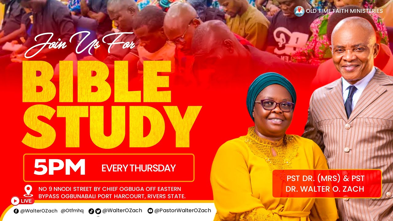EXPOSITORY BIBLE STUDY | PASTOR WALTER O. ZACH || 5th March, 2026