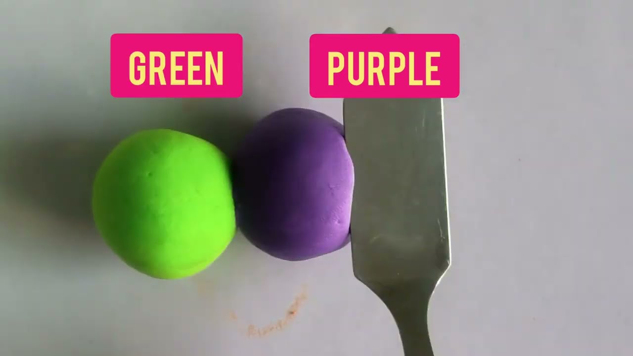 Purple and Green Colour Mixing | Learn Colours for Kids #art #colors #india 
