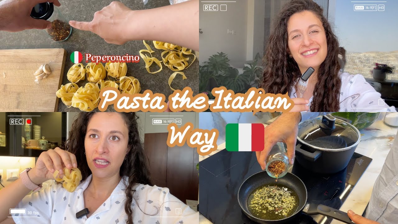 How to make Pasta the Italian Way? English Lesson ||🤪 الباستا بس بطريقة الايطالية مش الفلسطينية