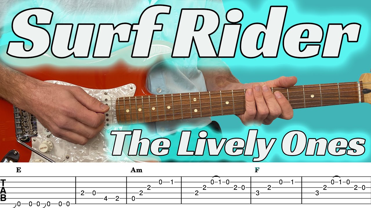 Surf Rider (The Lively Ones / The Ventures) - Surf guitar lesson with tabs & chords