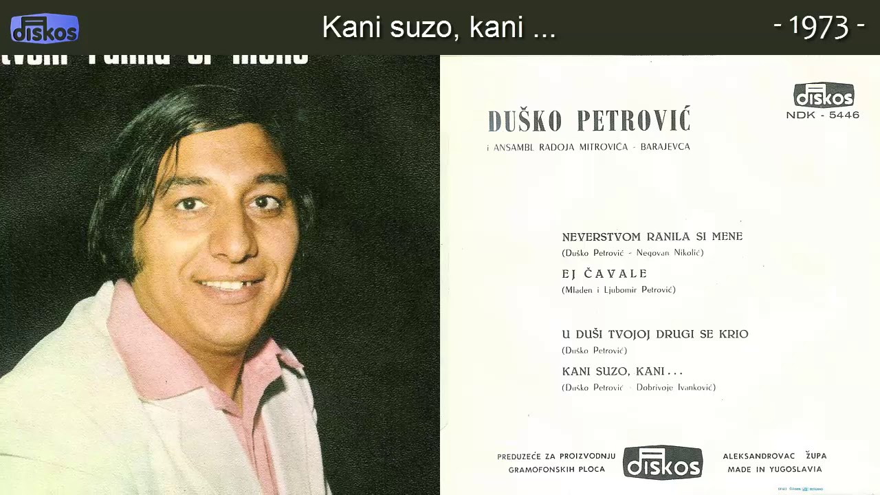 Dusko Petrovic - Kani suzo, kani - (Audio 1973)