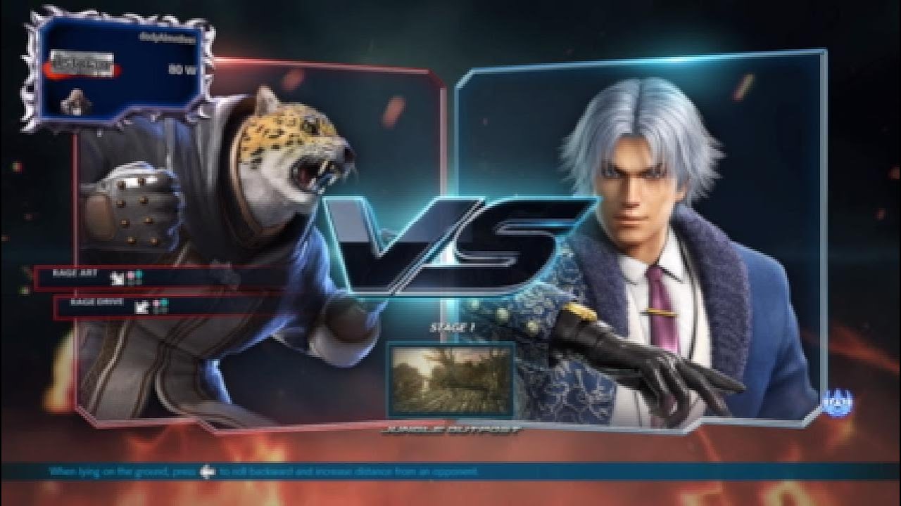 TEKKEN 7 Arcade Mode King With Aviator With Formal Slack's Costumes Outfit Gameplay