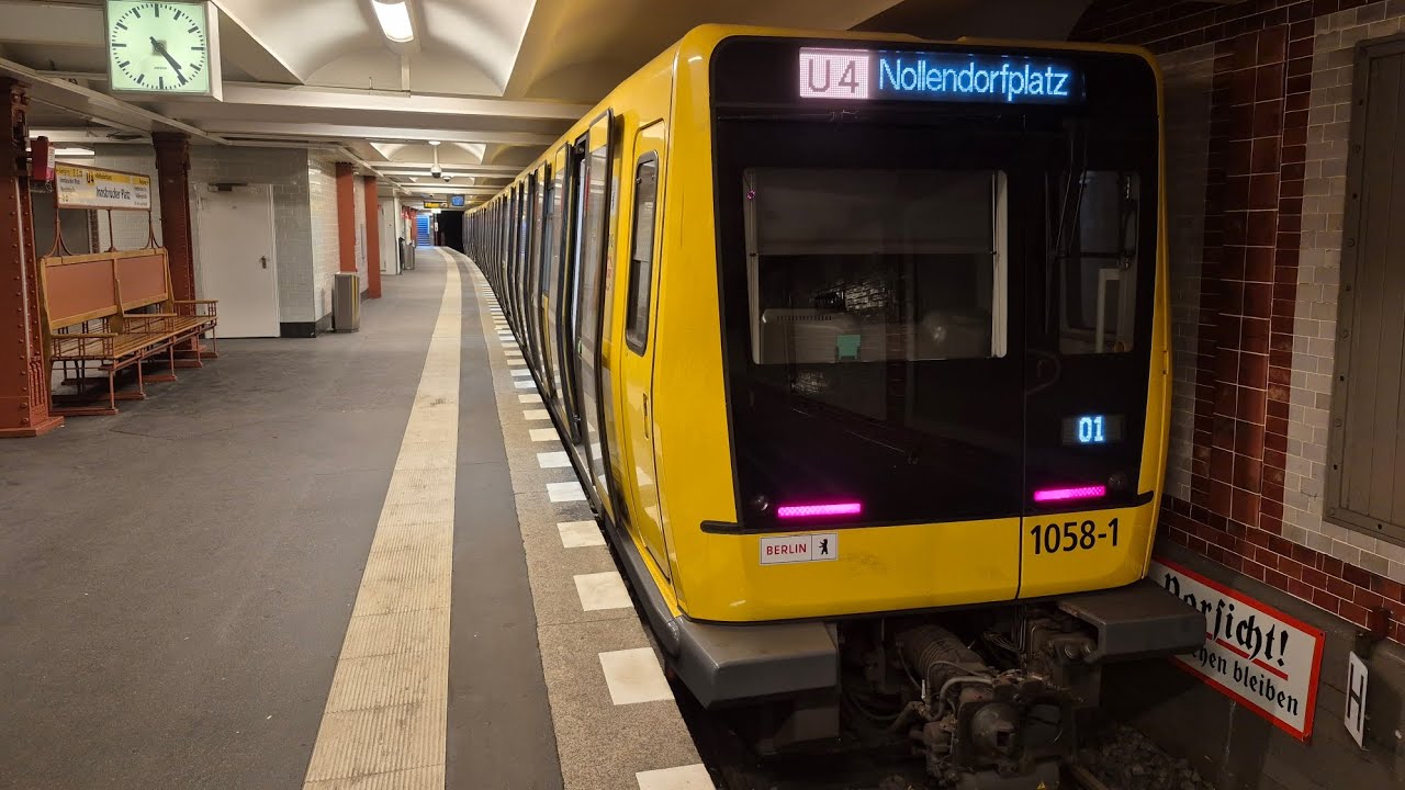 U-Bahn Berlin | Mitfahrt in der kompletten U4 von Innsbrucker Platz bis Nollendorfplatz im IK18 1058