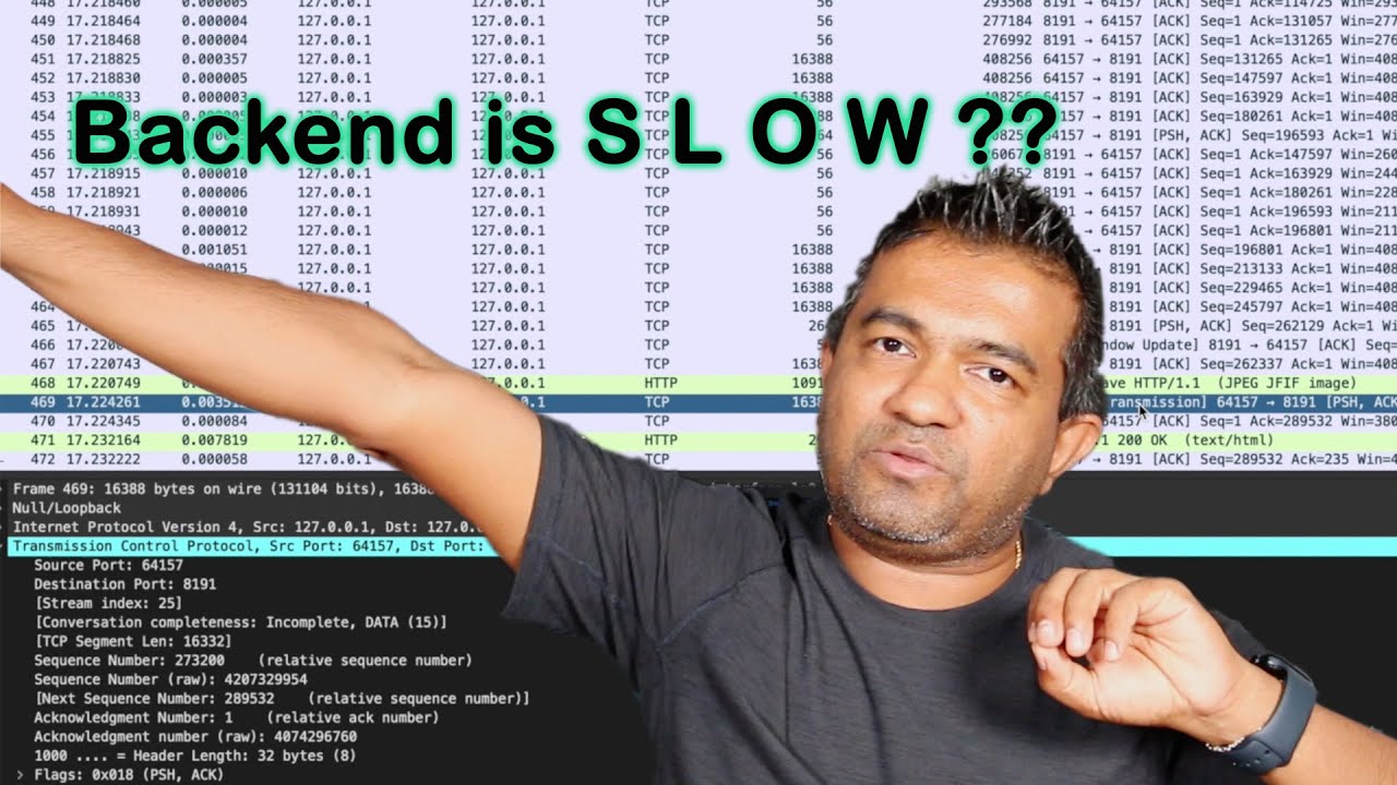 How to Troubleshoot SLOW backends using TCP dump and Wireshark (Demo)