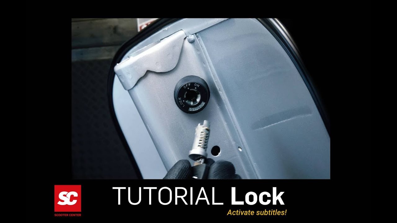 TUTORIAL SC- Vespa PX Lusso Zündschloss einbauen Montage Lenkschloss Vespa PX