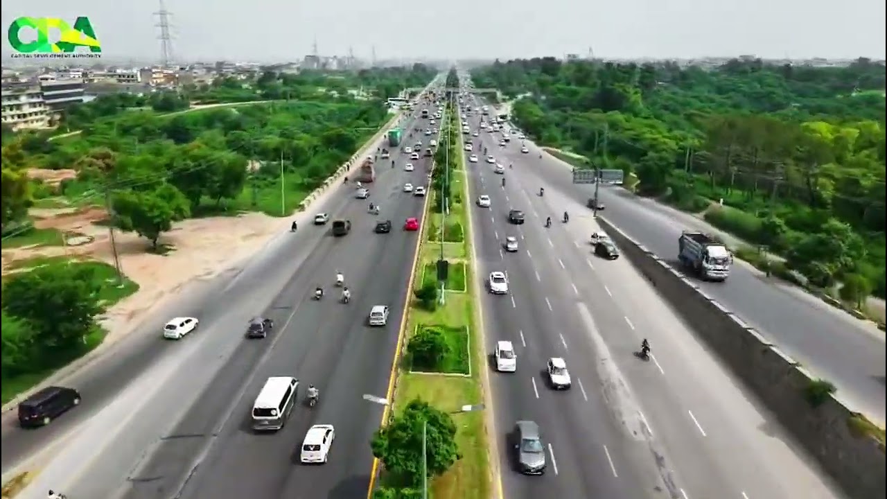 Breathtaking Drone View of Islamabad Expressway 🚁✨ | Capital Development Authority (CDA)