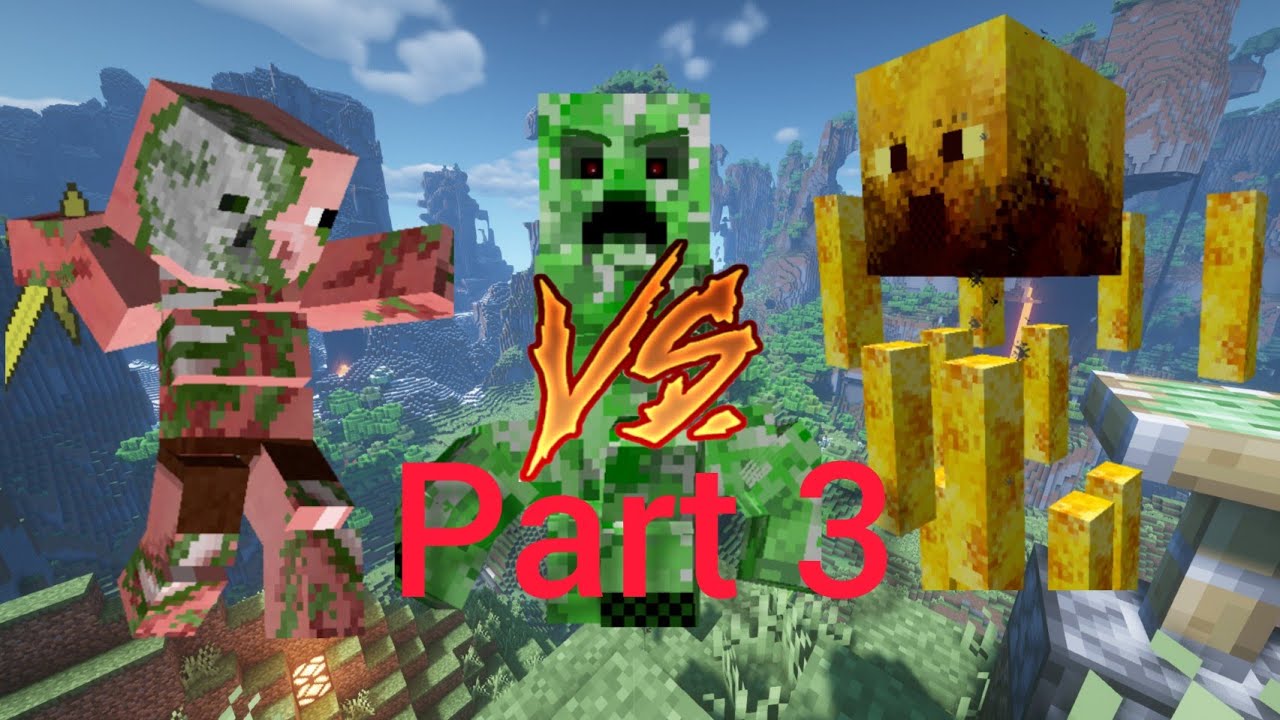 Mcpe Titan mob Battle Part 3