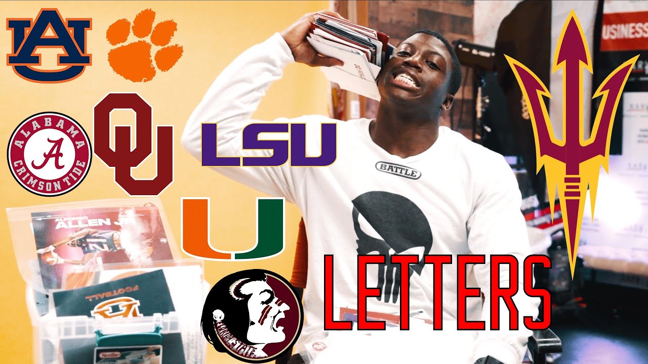 OPENING D1 COLLEGE LETTERS WITH Alfonzo Allen || Letters EP:1