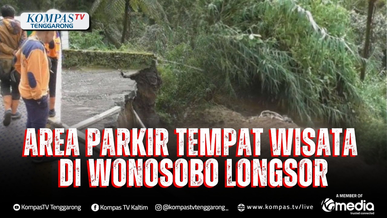 Parkiran Curug Sikarim Wonosobo Longsor Akibat Diguyur Hujan Deras, 5 Motor Terseret Material