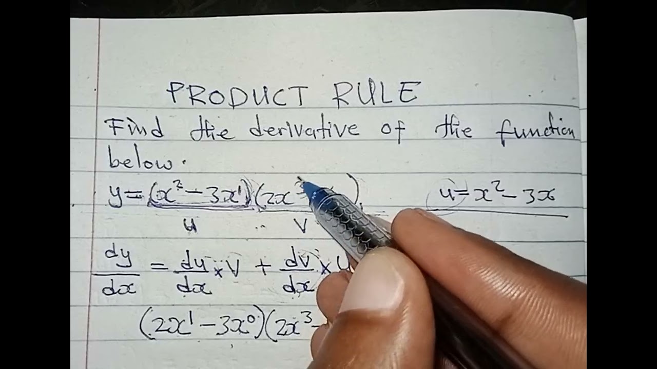 DIFFERENTIATION USING THE PRODUCT RULE PART 2