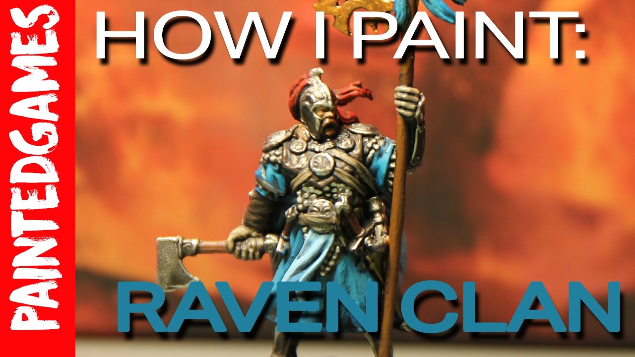 PaintedGames: How I Paint Blood Rage - Raven Clan Leader