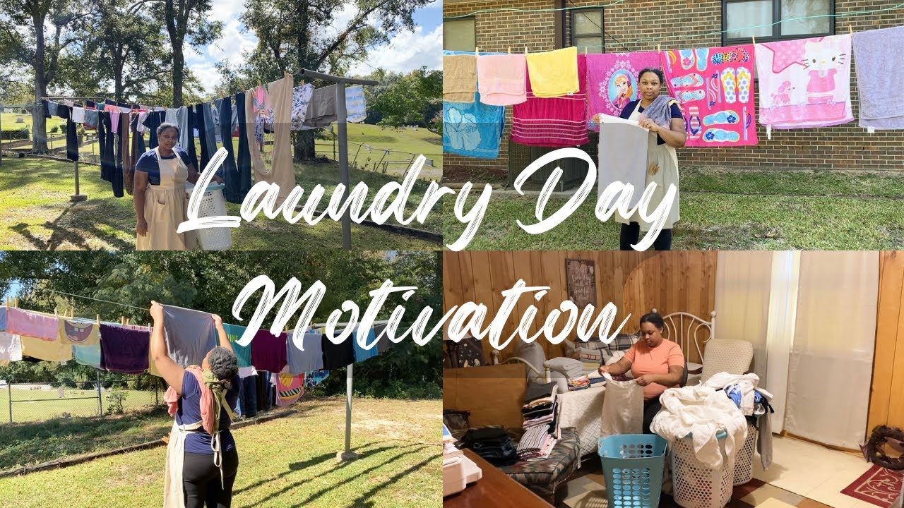 All Day Laundry Motivation | Line Dry | A Way to Save Money