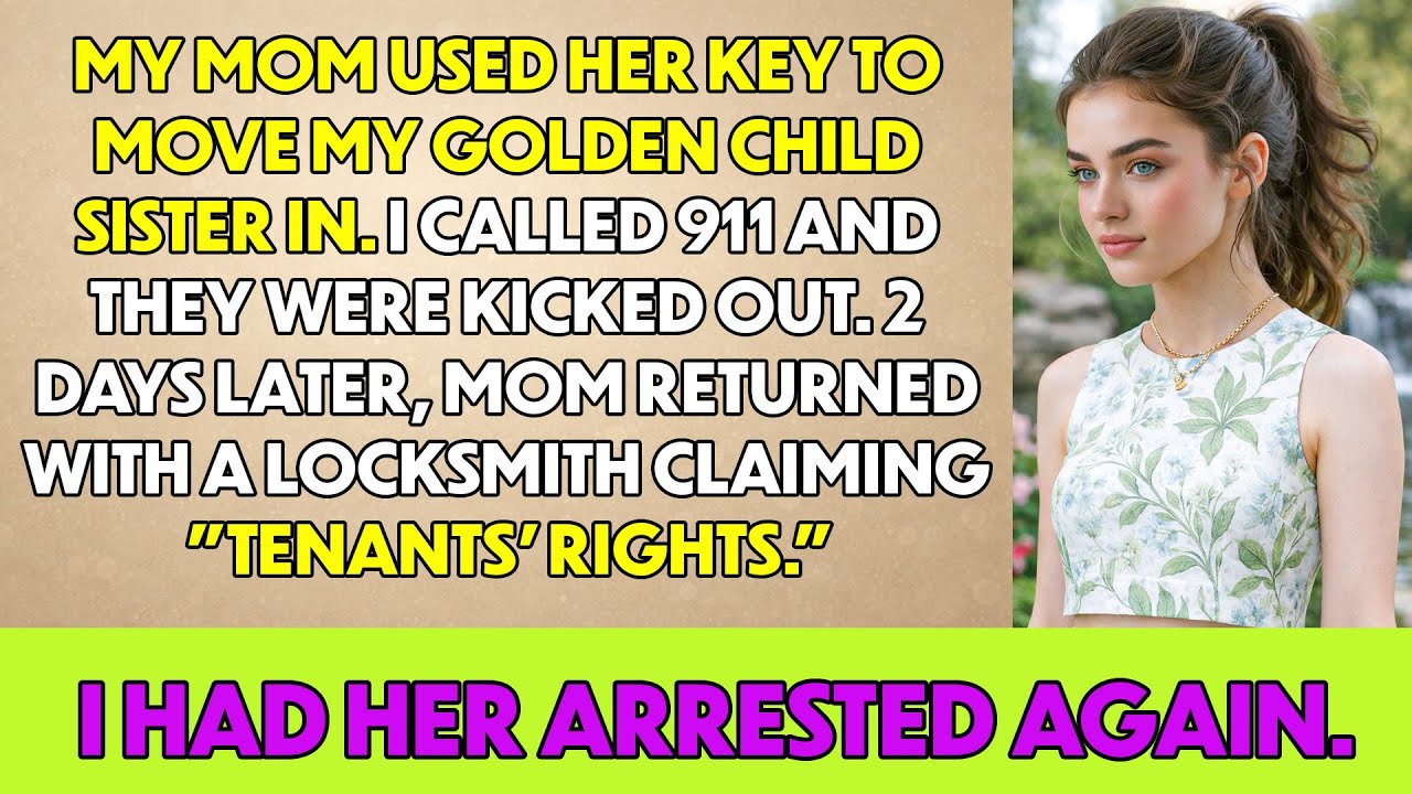 My Mom Used Her Key To Move My Golden Child Sister Into My House. I Called The Police And...
