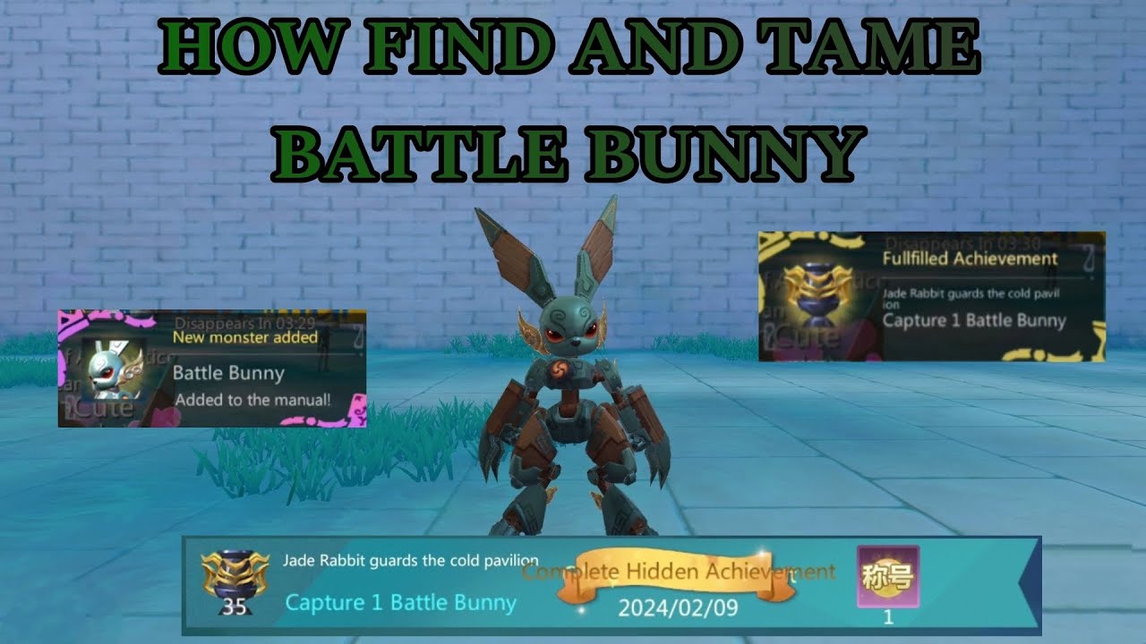 FIND AND TAME BATTLE BUNNY // HIDDEN ARCHIEVEMENT // UTOPIA ORIGIN