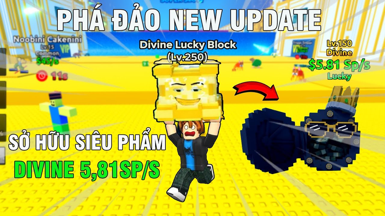 ESCAPE TISUNAMI FOR BRAINROTS| PHÁ ĐẢO NEW UPDATE ADMIN ABUSE SỞ HỮU SIÊU PHẨM DIVINE 5,8SP/S.