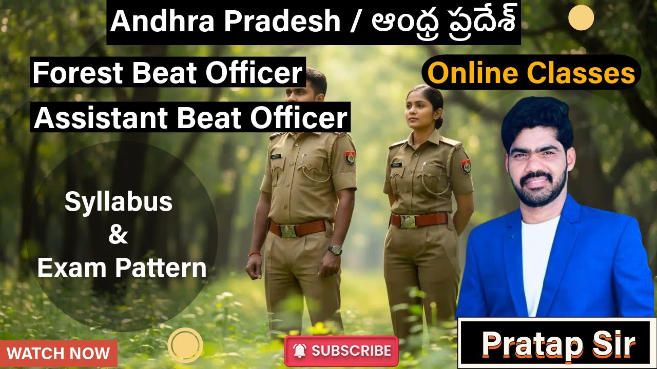 AP Forest Beat Officer Syllabus 2025 | AP Assistant Beat Officer 2025 Syllabus | FBO/ABO PPS ACADEMY
