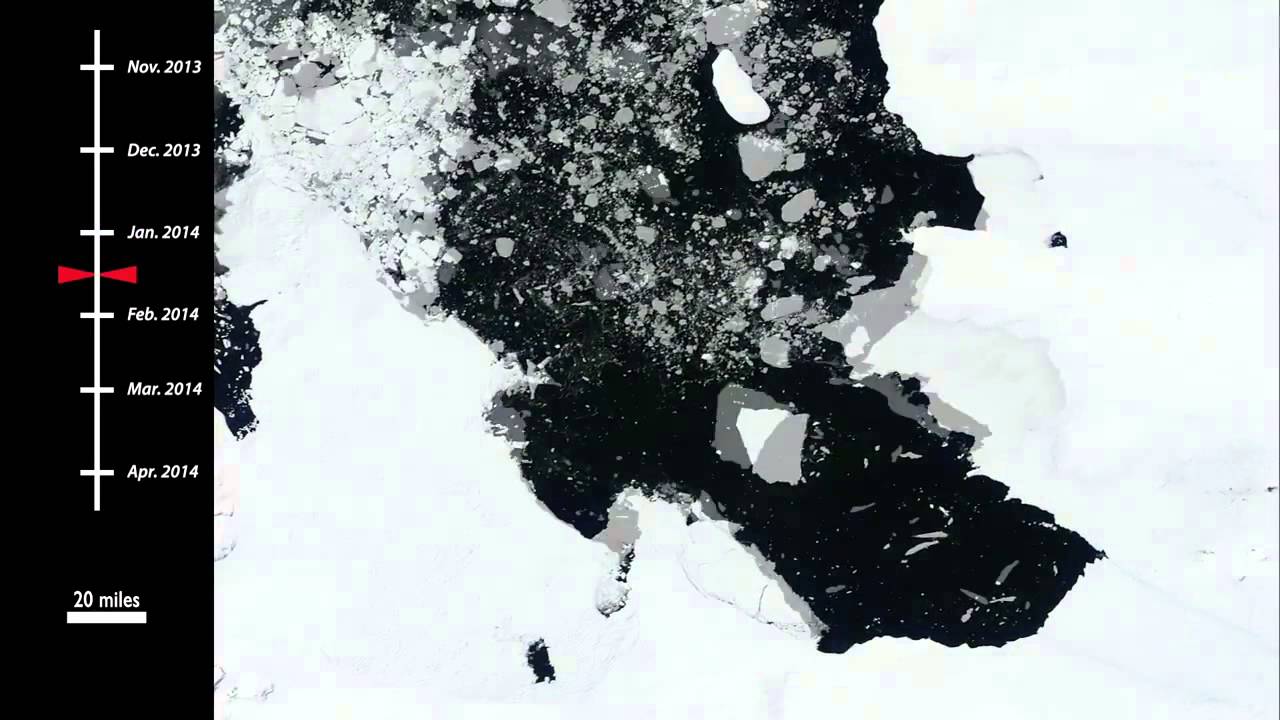 Gargantuan Iceberg -- 8X Manhattan-Size -- Has Left Glacier | Time-Lapse Video