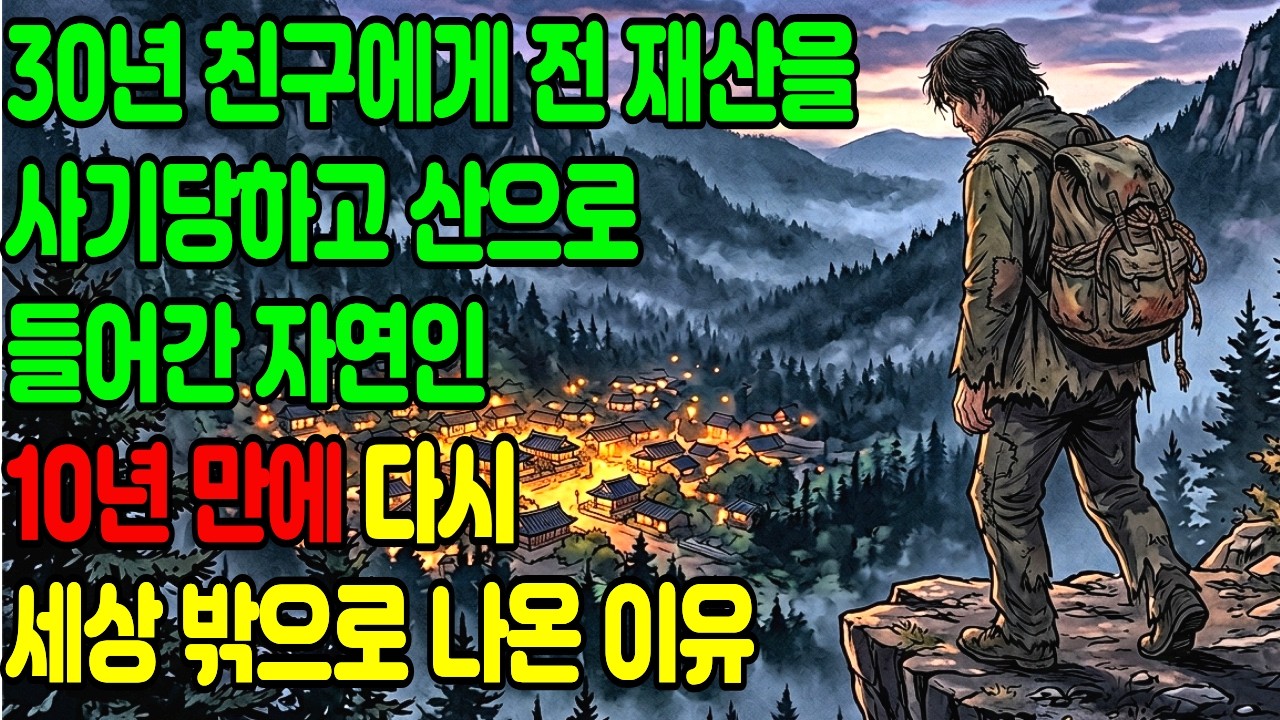 친구에게 사기당해 전 재산 날리고 산속으로 들어갔던 자연인, 10년 만에 다시 세상 밖으로 나온 이유