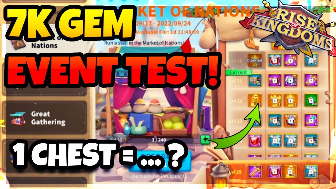 200 CHESTS TESTING! Rise Of Kingdoms 7K Gem Anniversary Event! [ALWAYS 2.5 Ratio ?]