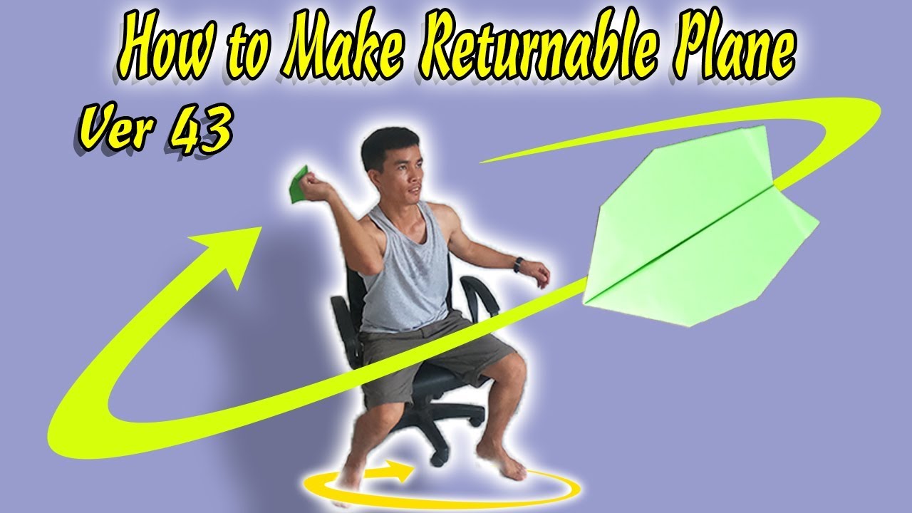Cách Gấp Máy Bay Boomerang Ver 43,  Boomerang Paper AirPlane #BoomerangPlane #XTT