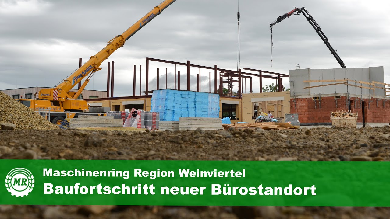 Arbeitseinblicke Bürobaustelle im Wirtschaftspark